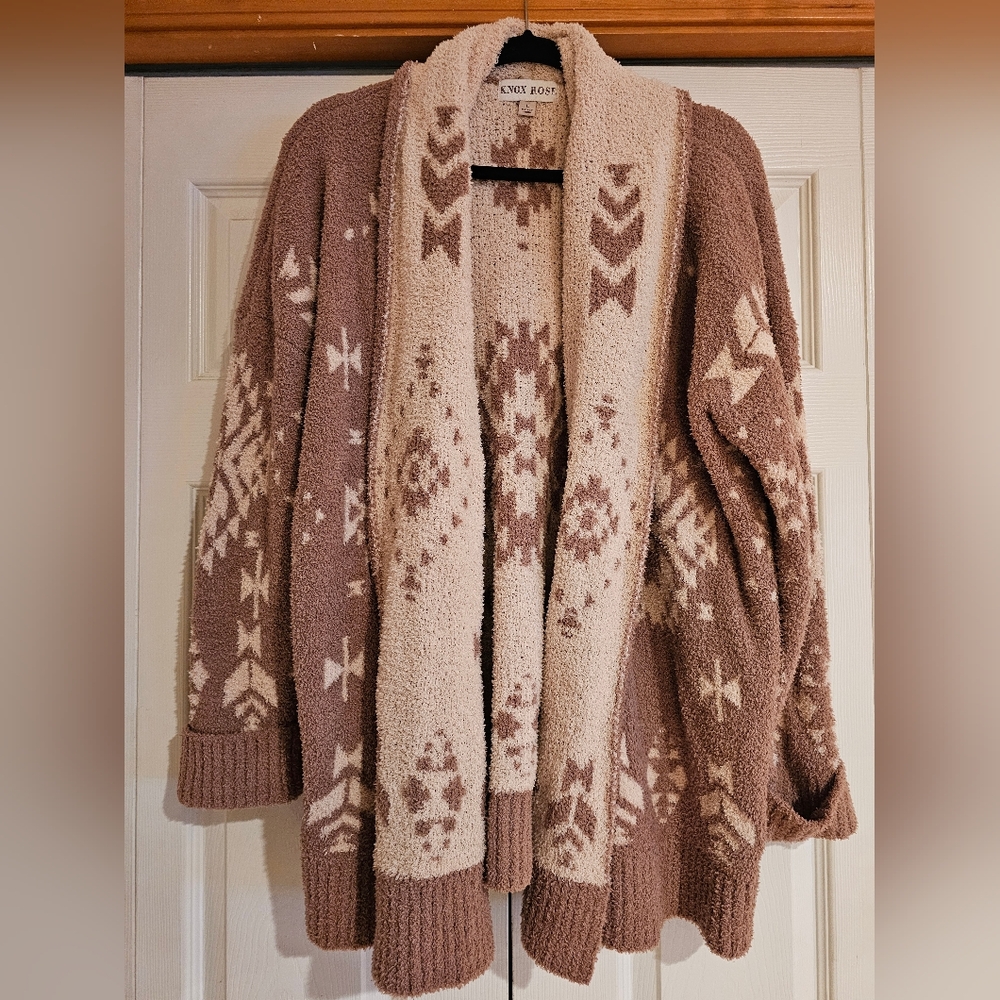 Super Cozy Knox Rose Cardigan Size L
